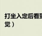 打坐入定后看到的景象（打坐禪定入定后的感覺）