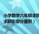 小學(xué)數(shù)學(xué)六年級(jí)求陰影部分面積經(jīng)典考題（小學(xué)數(shù)學(xué)六年級(jí) 求陰影部分面積）