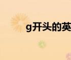 g開(kāi)頭的英語(yǔ)單詞（g開(kāi)頭的單詞）