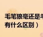 毛筆狼毫還是羊毫好（狼毫羊毫兼毫三種毛筆有什么區(qū)別）