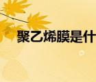 聚乙烯膜是什么膠系（聚乙烯膜是什么）