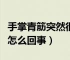 手掌青筋突然很明顯是為什么（手掌青筋明顯怎么回事）