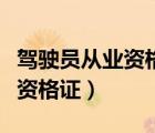 駕駛員從業(yè)資格證網(wǎng)上繼續(xù)教育（駕駛員從業(yè)資格證）