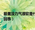 膝蓋沒力氣很軟是什么原因?。ㄏドw無力發(fā)軟總感覺累怎么回事）