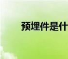 預(yù)埋件是什么東西（預(yù)埋件是什么）