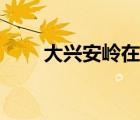 大興安嶺在哪個?。ù笈d安嶺地圖）