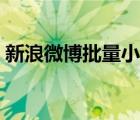 新浪微博批量小管家（新浪微博批量發(fā)私信）
