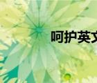 呵護英文怎么寫（呵護英文）