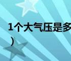 1個(gè)大氣壓是多少mpa（標(biāo)準(zhǔn)大氣壓是多少pa）