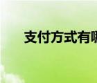 支付方式有哪些（付款方式有哪幾種）