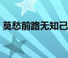 莫愁前路無知己的下一句（莫愁前路無知己）