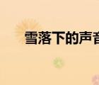 雪落下的聲音完整版（雪落下的聲音）