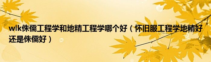 wlk侏儒工程學(xué)和地精工程學(xué)哪個好（懷舊服工程學(xué)地精好還是侏儒好）