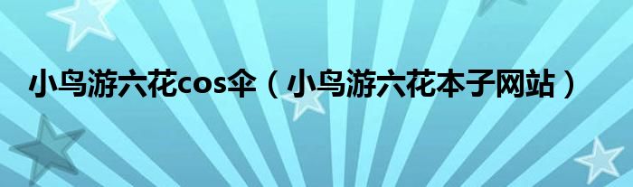 小鳥游六花cos傘（小鳥游六花本子網(wǎng)站）