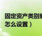 固定資產(chǎn)類別編號和名稱（固定資產(chǎn)類別編碼怎么設(shè)置）