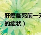 肝癌臨死前一天的癥狀圖片（肝癌臨死前一天的癥狀）