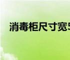 消毒柜尺寸寬55高60深50（消毒柜尺寸）