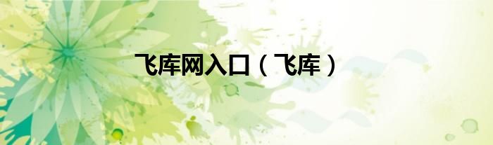 飛庫網(wǎng)入口（飛庫）
