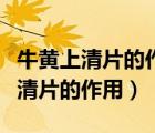 牛黃上清片的作用與功效一次吃幾片（牛黃上清片的作用）