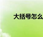 大括號怎么加粗（大括號怎么放大）