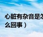 心臟有雜音是怎么回事兒童（心臟有雜音是怎么回事）