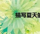 描寫夏天的詩（描寫夏天的好詩）