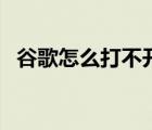 谷歌怎么打不開是什么（谷歌怎么打不開）