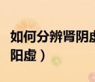 如何分辨腎陰虛和陽虛（怎么分辨腎陰虛和腎陽虛）