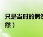 只是當時的惘然小說最新章節(jié)（只是當時的惘然）