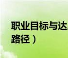 職業(yè)目標(biāo)與達(dá)成路徑50字（職業(yè)目標(biāo)與達(dá)成路徑）