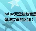 hdpe雙壁波紋管是什么材質(zhì)（upvc雙壁波紋管與hdpe雙壁波紋管的區(qū)別）