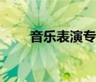 音樂表演專業(yè)就業(yè)方向（音樂表演）