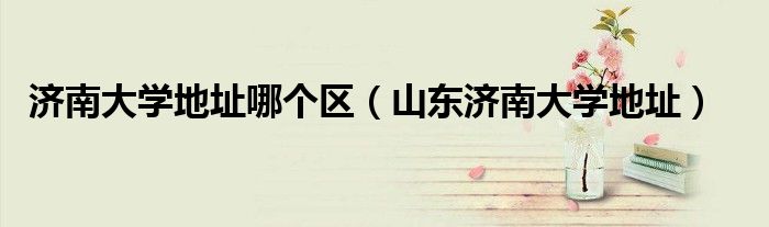 濟(jì)南大學(xué)地址哪個(gè)區(qū)（山東濟(jì)南大學(xué)地址）