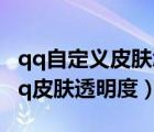 qq自定義皮膚怎么全透明圖片素材（怎么調(diào)qq皮膚透明度）