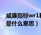 威廉指標(biāo)wr1和wr2是什么意思（wr1和wr2是什么意思）