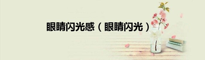 眼睛閃光感（眼睛閃光）