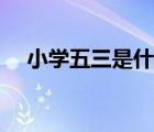 小學(xué)五三是什么意思（五三是什么意思）