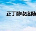 正丁醇密度隨溫度變化表（正丁醇密度）
