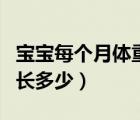 寶寶每個月體重增長（寶寶三個月以后每月增長多少）