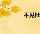 不見杜甫賞析（不見杜甫）