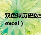 雙色球歷史數(shù)據(jù)500彩票網(wǎng)（雙色球歷史數(shù)據(jù)excel）