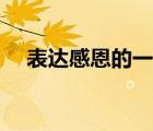 表達(dá)感恩的一句話（表達(dá)感恩的短句子）