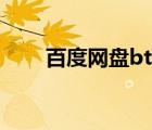 百度網(wǎng)盤bt怎么下載（bt怎么下載）