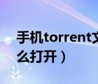 手機torrent文件怎么打開（torrent文件怎么打開）