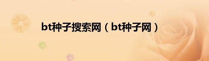 bt種子搜索網(wǎng)（bt種子網(wǎng)）