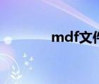mdf文件用什么打開（mdf）