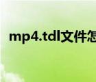 mp4.tdl文件怎么打開(kāi)（tdl文件怎么打開(kāi)）