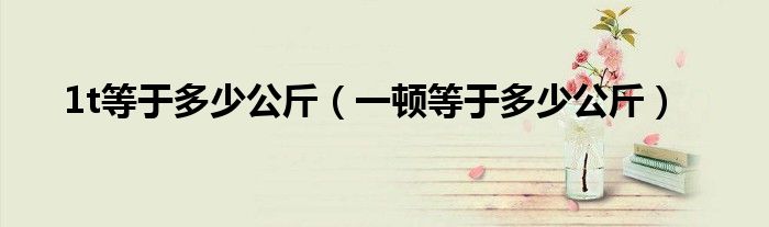 1t等于多少公斤（一頓等于多少公斤）