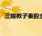 三娘教子秦腔全本（三娘教子的故事簡介）