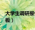 大學(xué)生調(diào)研報告3000字（調(diào)研報告怎么寫模板）
